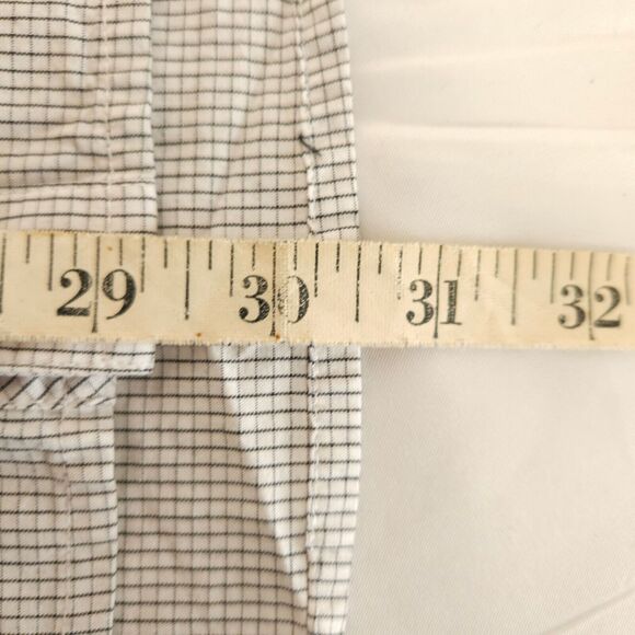 NWOT Five Four Club Mens XL White Gray Plaid Long Sleeve Button Up Down Shirt - Picture 7 of 7